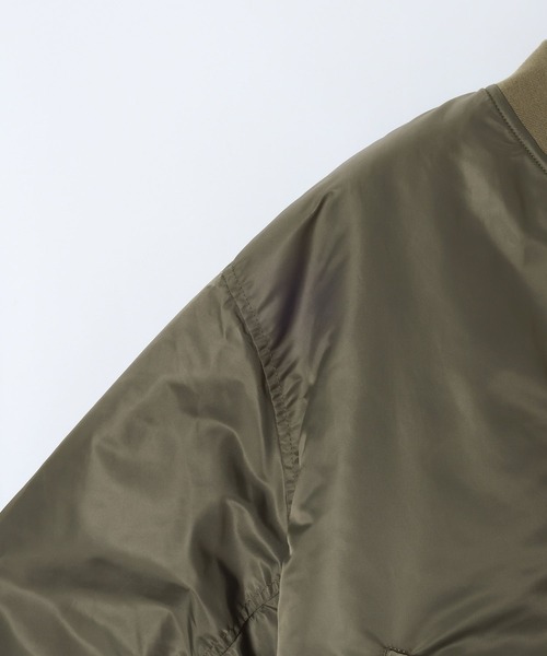 JEANASIS（ジーナシス）の「【eL】MA-1 Blouson/603842（MA-1・レディース・ネイビー/カーキ・FREE）」の16枚目の写真