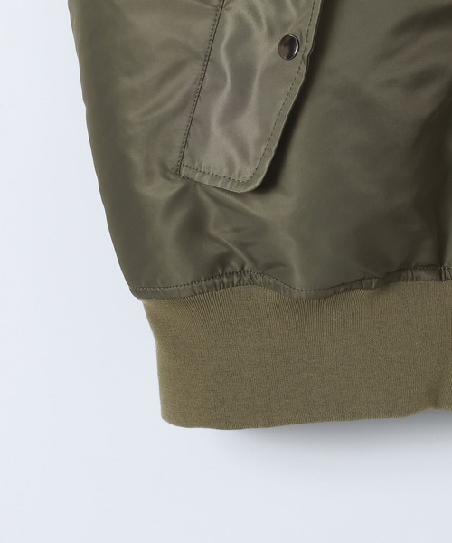 JEANASIS（ジーナシス）の「【eL】MA-1 Blouson/603842（MA-1・レディース・ネイビー/カーキ・FREE）」の18枚目の写真