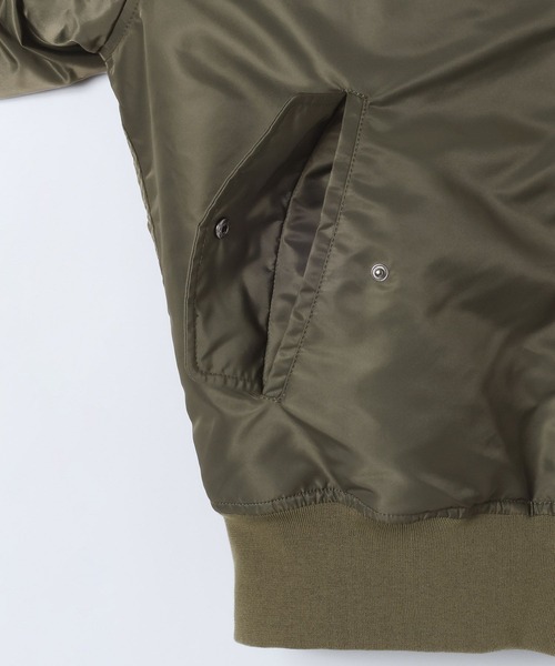 JEANASIS（ジーナシス）の「【eL】MA-1 Blouson/603842（MA-1・レディース・ネイビー/カーキ・FREE）」の19枚目の写真