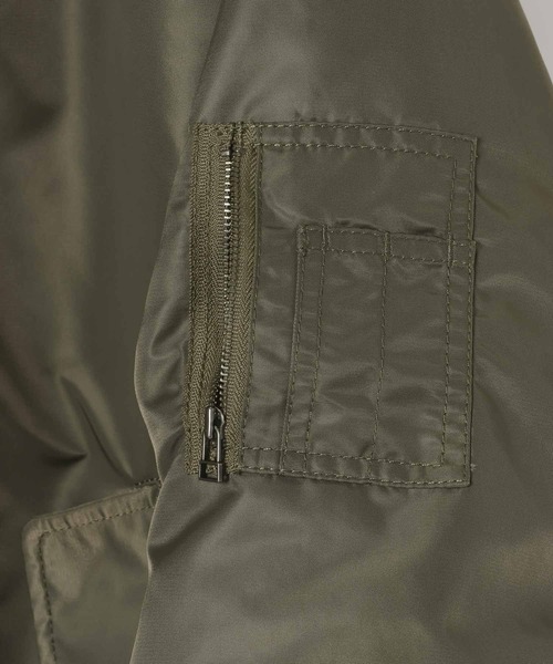 JEANASIS（ジーナシス）の「【eL】MA-1 Blouson/603842（MA-1・レディース・ネイビー/カーキ・FREE）」の20枚目の写真