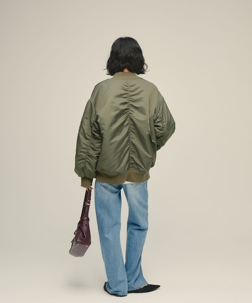 JEANASIS（ジーナシス）の「【eL】MA-1 Blouson/603842（MA-1・レディース・ネイビー/カーキ・FREE）」の5枚目の写真