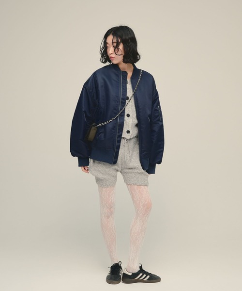 JEANASIS（ジーナシス）の「【eL】MA-1 Blouson/603842（MA-1・レディース・ネイビー/カーキ・FREE）」の9枚目の写真