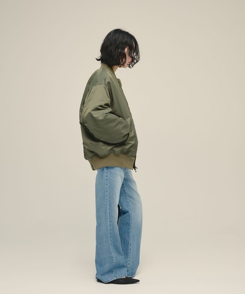 JEANASIS（ジーナシス）の「【eL】MA-1 Blouson/603842（MA-1・レディース・ネイビー/カーキ・FREE）」の4枚目の写真
