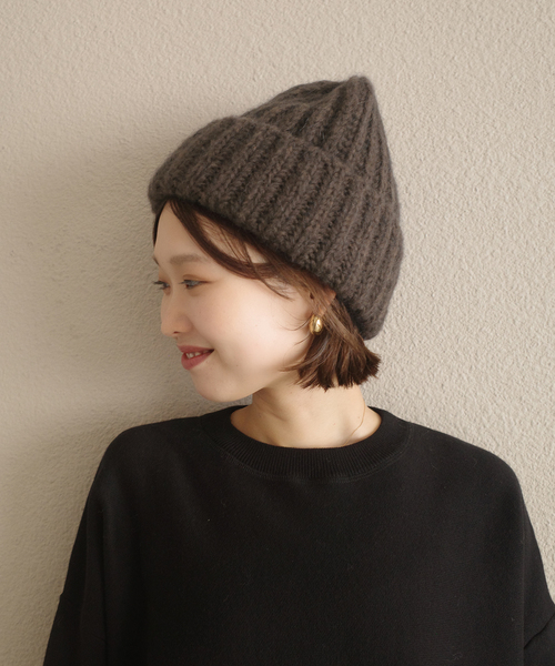 WEB限定カラー/追加》Fratelli Talli MOHAIR KNIT CAP 3874 MOHAIR MIX