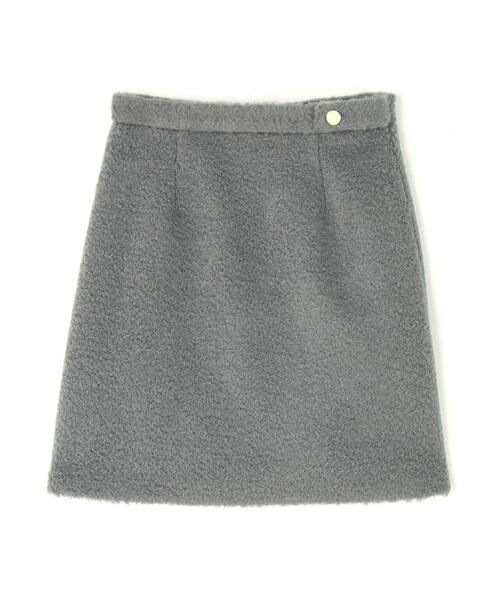 PROPORTION BODY DRESSING（プロポーションボディドレッシング）の「【加藤栞さん着用】シャギーミニスカート / 1215220107（スカート・レディース・ベージュ/ホワイト系その他/グレー・MEDIUM/SMALL）」の4枚目の写真