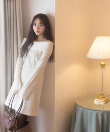 PROPORTION BODY DRESSING | 【加藤栞さん着用】シャギーミニスカート / 1215220107(スカート)