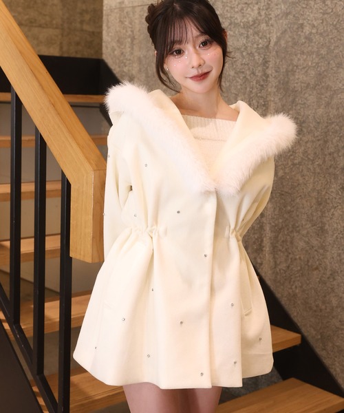 ビジュー付き女の子コート（その他アウター）｜one after another NICE