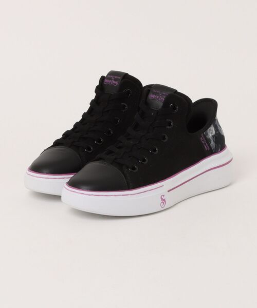 SKECHERS(スケッチャーズ)の「【SKECHERS】スケッチャーズ SLIP-INS:SNOOP ONE-BOSS LIFE CANVAS(スリップインズ:スヌープワン - ボス ライフ キャンバス)レースアップスニーカー 186000(スニーカー・レディース・ネイビー/ホワイト×ブルー/ブラック×パープル・23.0cm/23.5cm/24.0cm/24.5cm/25.0cm)」の2枚目の写真