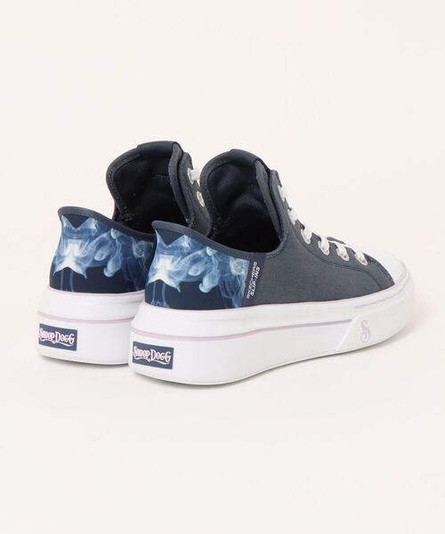 SKECHERS(スケッチャーズ)の「【SKECHERS】スケッチャーズ SLIP-INS:SNOOP ONE-BOSS LIFE CANVAS(スリップインズ:スヌープワン - ボス ライフ キャンバス)レースアップスニーカー 186000(スニーカー・レディース・ネイビー/ホワイト×ブルー/ブラック×パープル・23.0cm/23.5cm/24.0cm/24.5cm/25.0cm)」の6枚目の写真