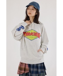 RODEO CROWNS WIDE BOWL | THRASHER レイヤードスウェットパーカー(パーカー)