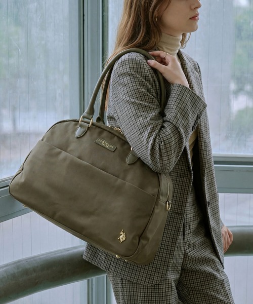 U.S. POLO ASSN.(ユーエスポロアッスン)の「【U.S. POLO ASSN.】≪別注≫ ショルダー付き 2wayナイロンボストンバッグ 大容量(ボストンバッグ・レディース・ブラウン/ブラック/カーキ・FREE)」の3枚目の写真