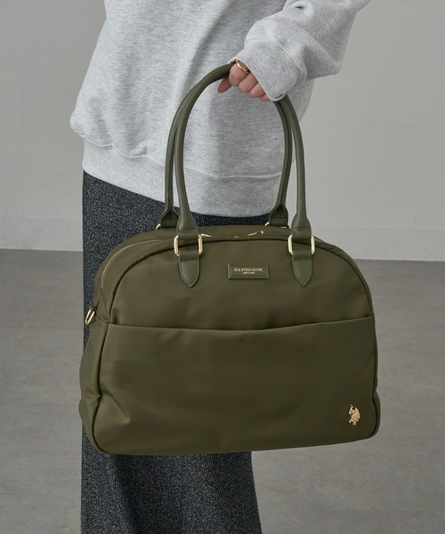 U.S. POLO ASSN.(ユーエスポロアッスン)の「【U.S. POLO ASSN.】≪別注≫ ショルダー付き 2wayナイロンボストンバッグ A4サイズ収納可 旅行 大容量(ボストンバッグ・レディース・ブラウン/ブラック/カーキ・FREE)」の22枚目の写真