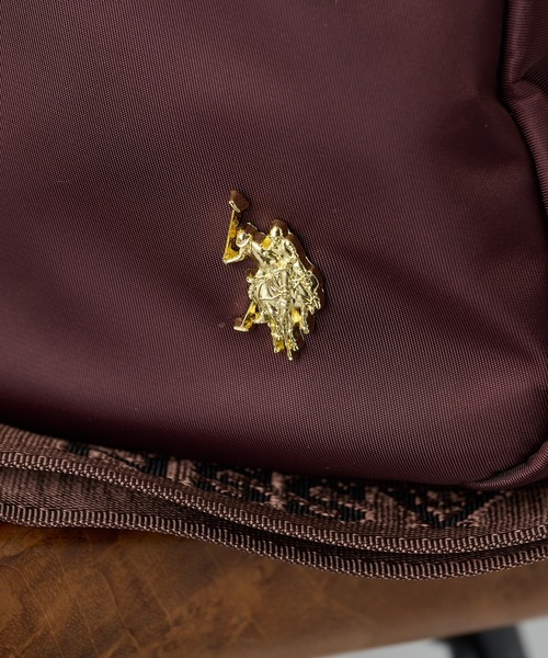 U.S. POLO ASSN.(ユーエスポロアッスン)の「【U.S. POLO ASSN.】≪別注≫ ショルダー付き 2wayナイロンボストンバッグ 大容量(ボストンバッグ・レディース・ブラウン/ブラック/カーキ・FREE)」の6枚目の写真