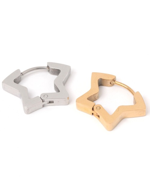 niko and...(ニコアンド)の「ステンレススターワンタッチピアス(ピアス(両耳用)・レディース・イエロー/グレー・0)」の4枚目の写真