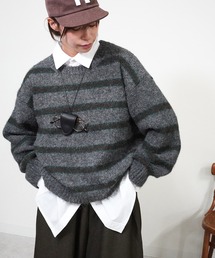 ボーダールーズニット