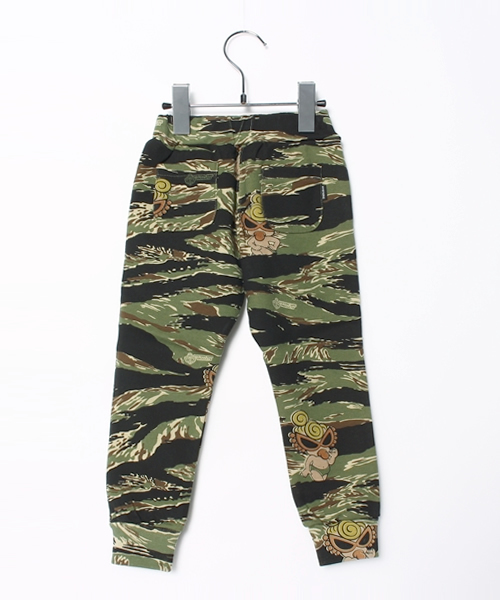HYSTERIC MINI(ヒステリックミニ)の「TIGER STRIPE総柄フル丈スウェットパンツ(その他パンツ・キッズ・カーキ/グレー・110/100/120)」の8枚目の写真