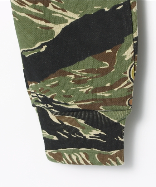 HYSTERIC MINI(ヒステリックミニ)の「TIGER STRIPE総柄フル丈スウェットパンツ(その他パンツ・キッズ・カーキ/グレー・110/100/120)」の5枚目の写真