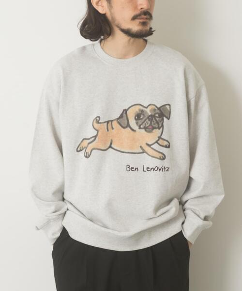 ITEMS URBANRESEARCH（アイテムズ アーバンリサーチ）の「BEN LENOVITZ Print Sweat（スウェット・メンズ・その他3/その他1/その他4/その他2・MEDIUM/LARGE）」の3枚目の写真