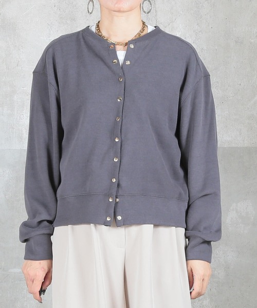 CLOVER DEPOT(クローバーデポ)の「ショート丈カーディガン(CLOVER DEPOT)(カーディガン/ボレロ・レディース・ブラック/ベージュ/チャコールグレー・L/M)」の1枚目の写真