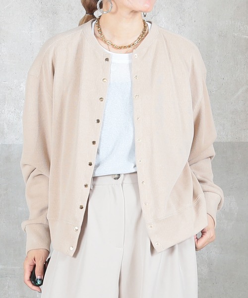 CLOVER DEPOT(クローバーデポ)の「ショート丈カーディガン(CLOVER DEPOT)(カーディガン/ボレロ・レディース・ブラック/ベージュ/チャコールグレー・L/M)」の20枚目の写真