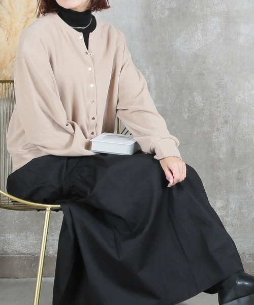 CLOVER DEPOT(クローバーデポ)の「ショート丈カーディガン(CLOVER DEPOT)(カーディガン/ボレロ・レディース・ブラック/ベージュ/チャコールグレー・L/M)」の21枚目の写真