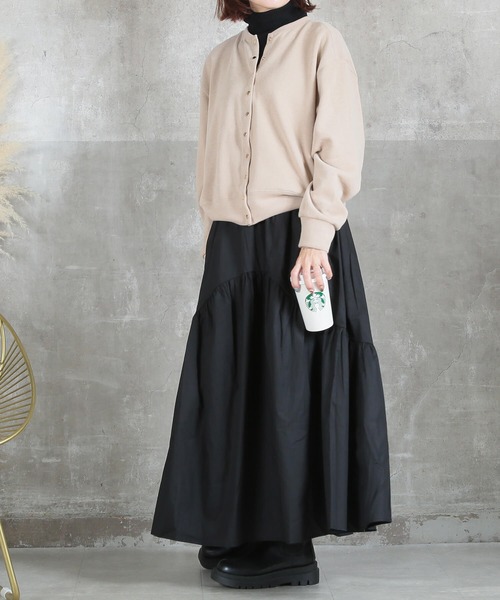 CLOVER DEPOT(クローバーデポ)の「ショート丈カーディガン(CLOVER DEPOT)(カーディガン/ボレロ・レディース・ブラック/ベージュ/チャコールグレー・L/M)」の22枚目の写真