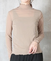 CLOVER DEPOT（クローバーデポ）の「メロウフリルシースルートップス（CLOVER DEPOT）（Tシャツ/カットソー）」