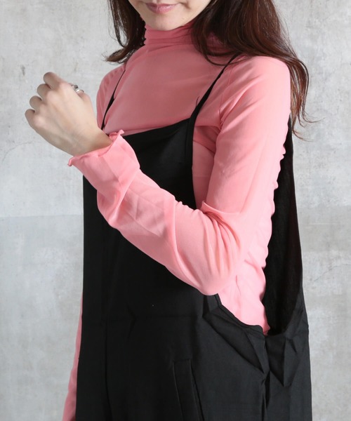 CLOVER DEPOT(クローバーデポ)の「メロウフリルシースルートップス(CLOVER DEPOT)(Tシャツ/カットソー・レディース・ブラック/アイボリー/グレー/ホワイト/ブラウン・FREE)」の7枚目の写真