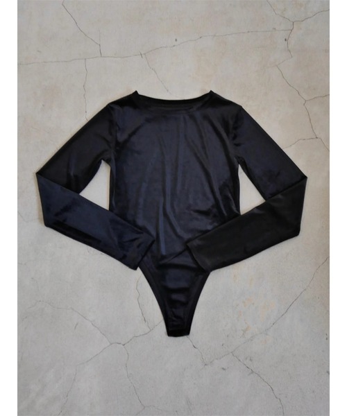 TRUNC（トランクエイティーエイト）の「Velour 2way Body Suits（Tシャツ/カットソー・レディース・ブラック/ブラウン・FREE）」の21枚目の写真
