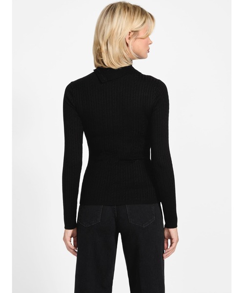 Long Sleeves Tn Prsicilla Cable Rib Sweater ニットトップス | GUESS