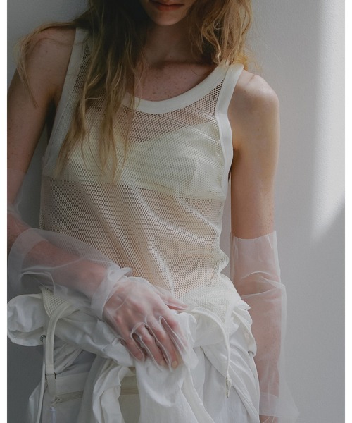 anuke（アンヌーク）の「Vintage Mesh Tanktop（Tシャツ/カットソー