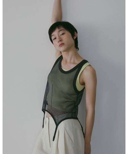 anuke（アンヌーク）の「Vintage Mesh Tanktop（Tシャツ/カットソー