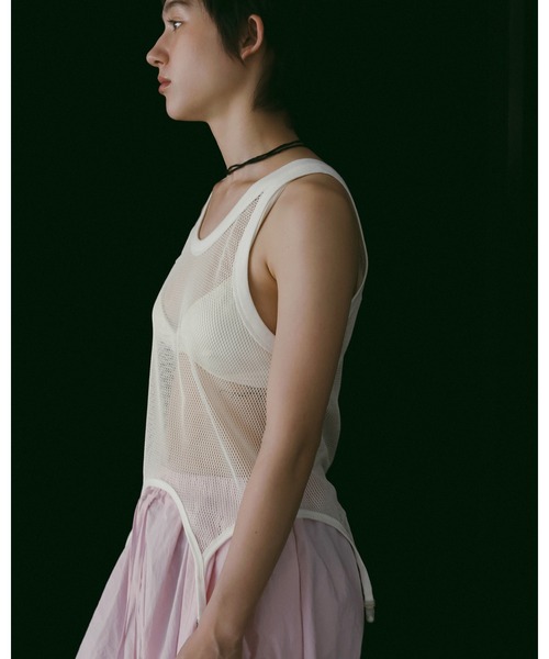 anuke（アンヌーク）の「Vintage Mesh Tanktop（Tシャツ/カットソー