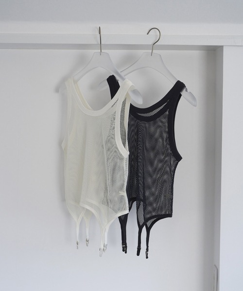 anuke（アンヌーク）の「Vintage Mesh Tanktop（Tシャツ/カットソー