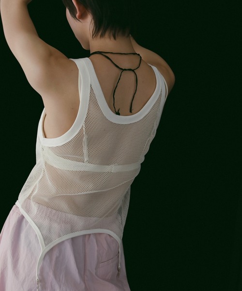 anuke（アンヌーク）の「Vintage Mesh Tanktop（Tシャツ/カットソー