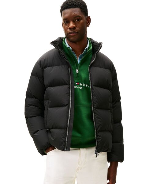 TOMMY HILFIGER(トミーヒルフィガー)の「ダウンスタンドパッファジャケット(ダウンジャケット/コート・メンズ・ブラック/ベージュ/ネイビー・MEDIUM/LARGE/SMALL/X-LARGE)」の2枚目の写真