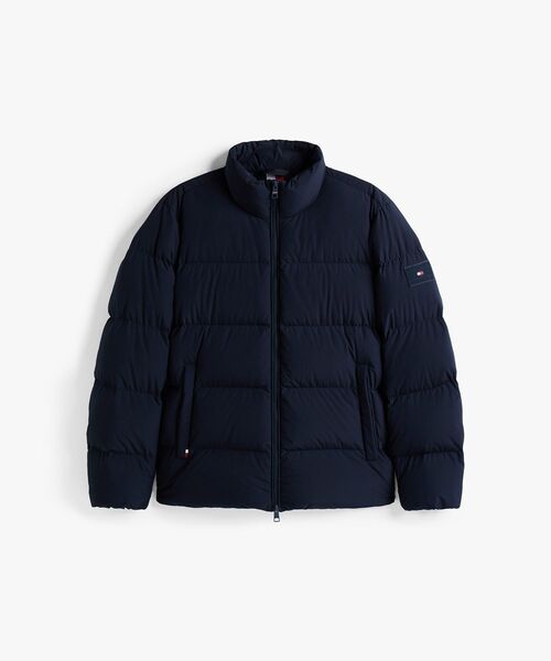 TOMMY HILFIGER(トミーヒルフィガー)の「ダウンスタンドパッファジャケット(ダウンジャケット/コート・メンズ・ブラック/ベージュ/ネイビー・MEDIUM/LARGE/SMALL/X-LARGE)」の11枚目の写真