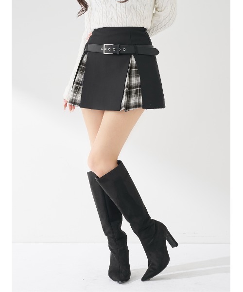 チェックドッキングミニスカート（スカート）｜Darich（ダーリッチ）の