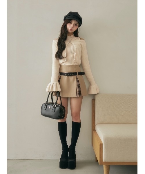 チェックドッキングミニスカート（スカート）｜Darich（ダーリッチ）の
