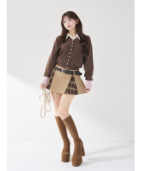 チェックドッキングミニスカート（スカート）｜Darich（ダーリッチ）の