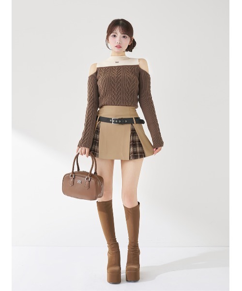 チェックドッキングミニスカート（スカート）｜Darich（ダーリッチ）の