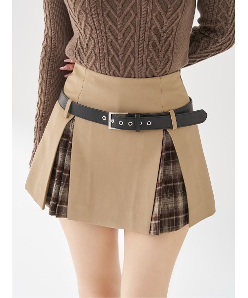 チェックドッキングミニスカート（スカート）｜Darich（ダーリッチ）の