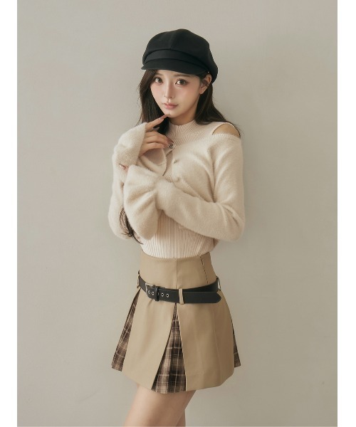 チェックドッキングミニスカート（スカート）｜Darich（ダーリッチ）の