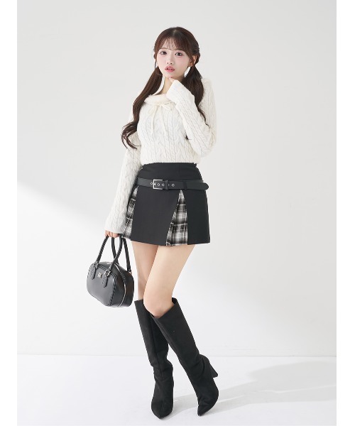 チェックドッキングミニスカート（スカート）｜Darich（ダーリッチ）の