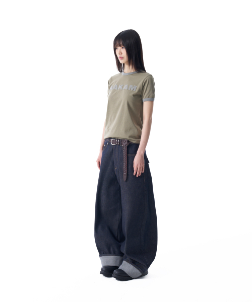 AAKAM(アーカム)の「Logo Patch Ringer Top (Khaki-Gray)(Tシャツ/カットソー・レディース・その他・1/2)」の5枚目の写真