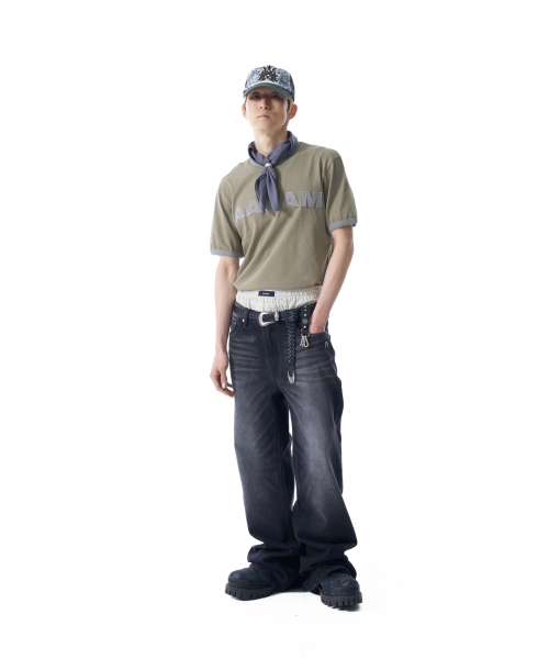 AAKAM(アーカム)の「Logo Patch Ringer Top (Khaki-Gray)(Tシャツ/カットソー・レディース・その他・1/2)」の8枚目の写真