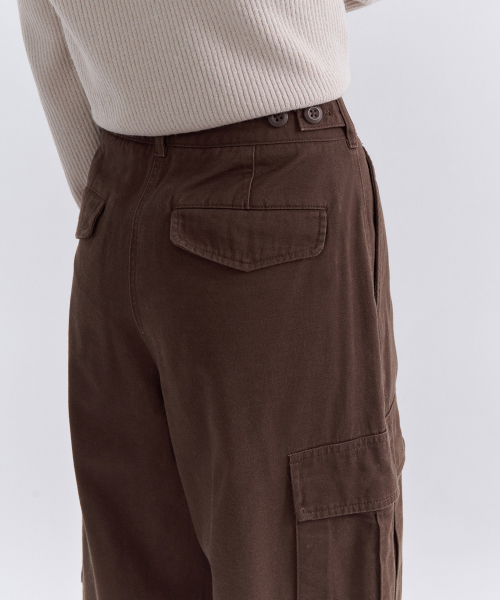 MUSINSA STANDARD WOMAN（ムシンサスタンダードウーマン）の「ウィメンズ薄起毛ワイドカーゴパンツ [バロックブラウン]（その他パンツ・レディース・その他・30/24/25/26/27/28/29）」の12枚目の写真