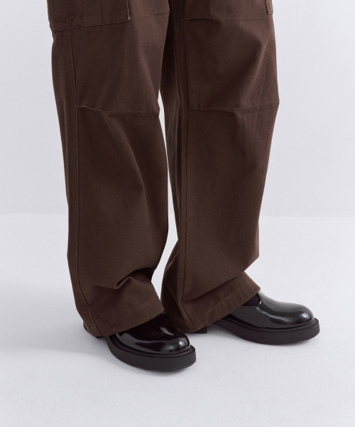 MUSINSA STANDARD WOMAN（ムシンサスタンダードウーマン）の「ウィメンズ薄起毛ワイドカーゴパンツ [バロックブラウン]（その他パンツ・レディース・その他・30/24/25/26/27/28/29）」の9枚目の写真