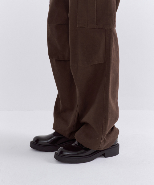 MUSINSA STANDARD WOMAN（ムシンサスタンダードウーマン）の「ウィメンズ薄起毛ワイドカーゴパンツ [バロックブラウン]（その他パンツ・レディース・その他・30/24/25/26/27/28/29）」の8枚目の写真