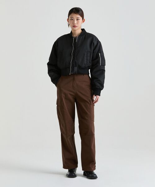 MUSINSA STANDARD WOMAN（ムシンサスタンダードウーマン）の「ウィメンズ薄起毛ワイドカーゴパンツ [バロックブラウン]（その他パンツ・レディース・その他・30/24/25/26/27/28/29）」の6枚目の写真